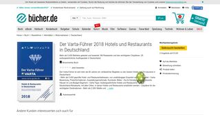 
                            7. Der Varta-Führer 2018 Hotels und Restaurants in ... - Bücher.de