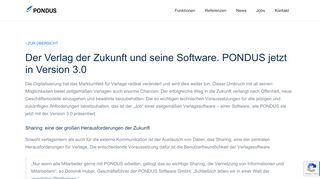 
                            3. Der Verlag der Zukunft und seine Software. PONDUS jetzt in Version 3.0