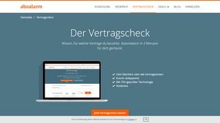 
                            1. Der Vertragscheck - Überblick über deine Vertragskosten - Aboalarm