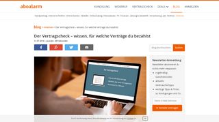 
                            3. Der Vertragscheck - wissen, für welche Verträge du ... - Aboalarm