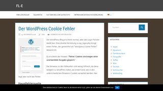 
                            7. Der Wordpress Cookie Fehler | FL-E