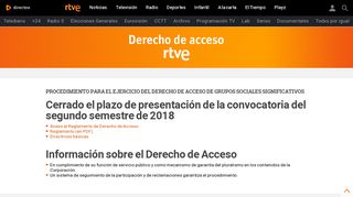 
                            5. Derecho de Acceso - RTVE.es