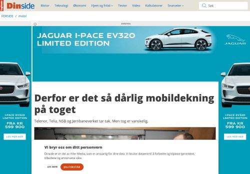 
                            10. Derfor er det så dårlig mobildekning på toget - DinSide