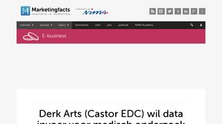 
                            9. Derk Arts (Castor EDC) wil data invoer voor medisch onderzoek ...