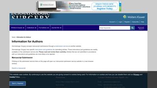 
                            2. Dermatologic Surgery - LWW Journals - Wolters Kluwer