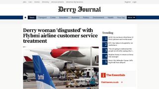 
                            5. Derry woman 'disgusted' with Flybmi airline customer service ...