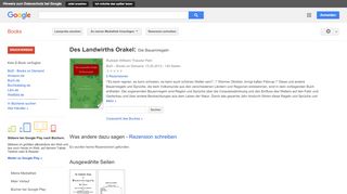 
                            3. Des Landwirths Orakel: Die Bauernregeln - Google Books-Ergebnisseite