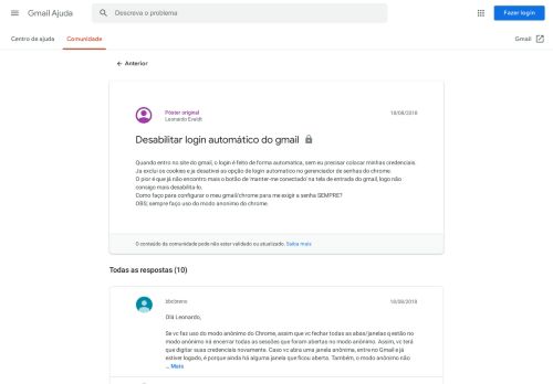 
                            4. Desabilitar login automático do gmail - Google Product Forums