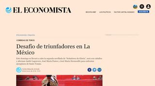 
                            10. Desafío de triunfadores en La México | El Economista