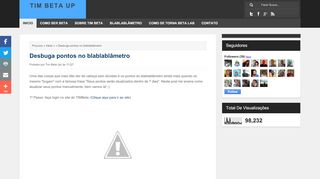 
                            7. Desbuga pontos no blablablâmetro - Tim Beta Up