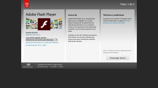 
                            2. Descarga de Adobe Flash Player