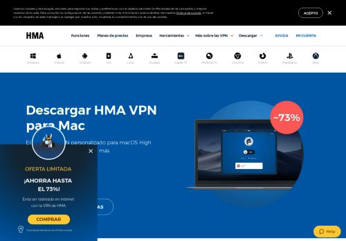 
                            4. Descarga Gratis VPN | HMA! - Hide My Ass