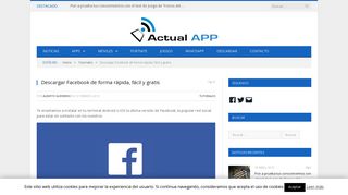 
                            9. Descargar Facebook de forma rápida, fácil y gratis - ActualApp