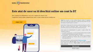 
                            3. Deschidere cont bancar online: BT Sign Up - Banca Transilvania