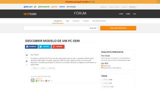 
                            11. Descobrir Modelo de um PC OEM - Techtudo-Forum