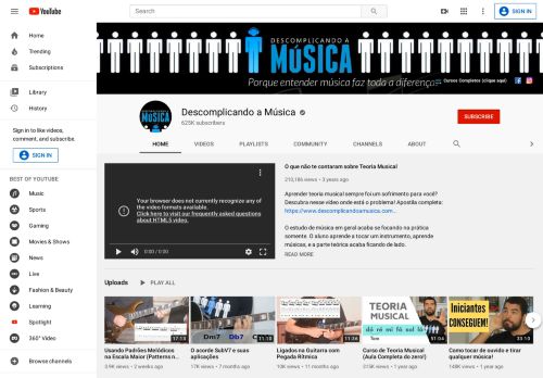 
                            3. Descomplicando a Música - YouTube