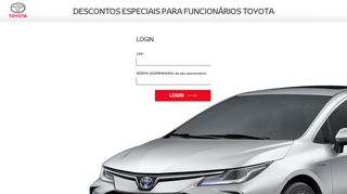 
                            10. Descontos especiais para Funcionários Toyota