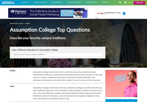 
                            10. Describe your favorite campus traditions. | Assumption College ...