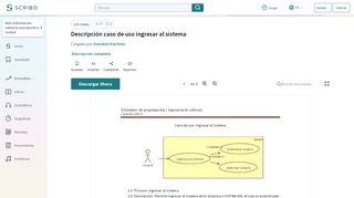 
                            6. Descripción caso de uso ingresar al sistema - Scribd