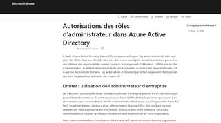 
                            6. Description des rôles et des autorisations des administrateurs - Azure ...