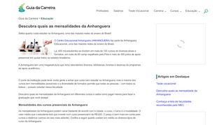 
                            9. Descubra o valor das mensalidades da Anhanguera - Guia da Carreira