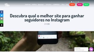 
                            13. Descubra qual o melhor site para ganhar seguidores no Instagram