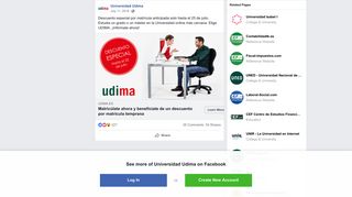 
                            10. Descuento especial por matrícula... - Universidad Udima | Facebook