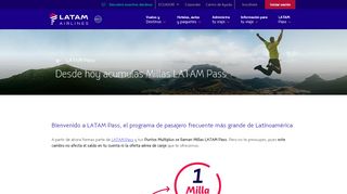 
                            11. Desde hoy acumulas Millas LATAM Pass - LATAM Airlines