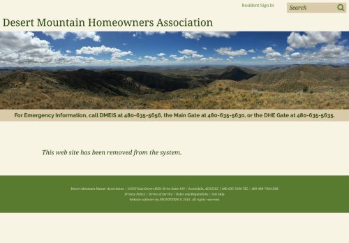 
                            10. Desert Mountain Homeowners Association