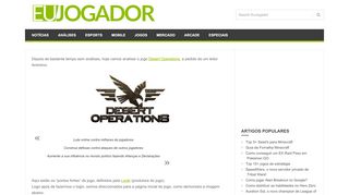 
                            8. Desert Operations: Análise ao Jogo | EuJogador