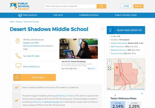 
                            10. Desert Shadows Middle School Profile (2018-19) | Nogales, AZ