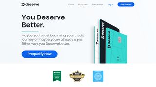 
                            2. Deserve Credit Cards - Build History and Get Rewards