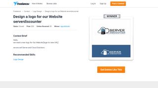 
                            13. Design a logo for our Website serverdiscounter | Freelancer