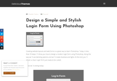 
                            8. Design a Simple and Stylish Login Form Using Photoshop