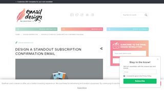 
                            2. Design a standout subscription confirmation email - Email Design ...