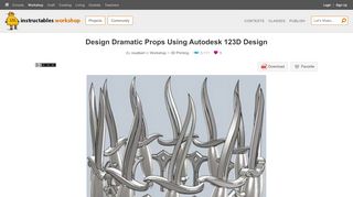 
                            12. Design Dramatic Props Using Autodesk 123D Design: 8 Steps