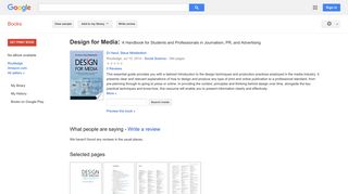 
                            9. Design for Media: A Handbook for Students and ...