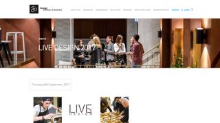 
                            12. Design Institute of Australia (DIA) - LIVE DESIGN 2017 - Events