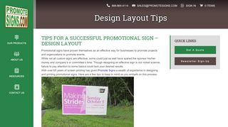
                            3. Design Layout Tips for Yard Signs | PromoteSigns
