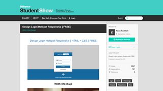 
                            7. Design Login Hotspot Responsive [ FREE ] on Student Show