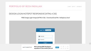 
                            11. Design Login Hotspot Responsive {HTML+CSS} – Portfolio Of Reza ...