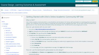 
                            9. Design, Outcomes & Assessment: Getting Started with UVic's Online ...