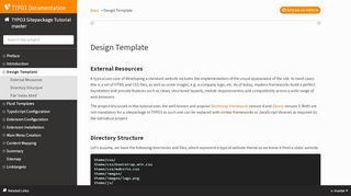 
                            3. Design Template — TYPO3 Sitepackage Tutorial master (8.7 ...