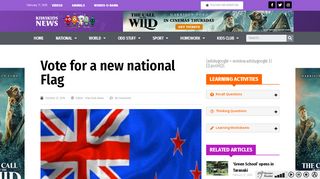 
                            8. Design the New Zealand Flag - Kiwi Kids News