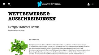 
                            9. Design Transfer Bonus - Creative City Berlin