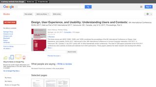 
                            6. Design, User Experience, and Usability: Understanding Users and ...