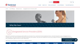 
                            8. Designated Service Providers (DSP) - Bankmed