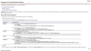 
                            4. Designating Your Internet Browser Settings - ADP Portal