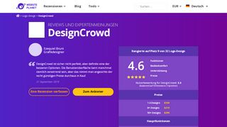 
                            11. DesignCrowd 2019 Bewertungen 2019 - Warum 4.7 Sterne?