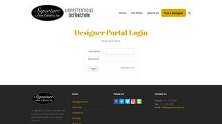 
                            9. Designer Portal Login – Signature Custom Cabinetry